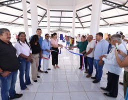 Inauguração da Construção da Escola Benjamim Borges Leal no Distrito dos Tucuns