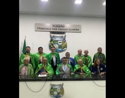 Posse do escritor Domingos José de Carvalho na Academia de Letras do Vale do Longa
