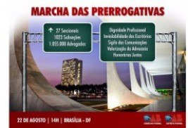 Participe da Marcha das Prerrogativas em Brasília