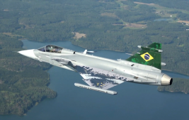Aeronave Gripen é apresentada na Suécia