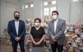 Lançamento da campanha “É Tempo de Cuidar” arrecada 22 toneladas de alimentos