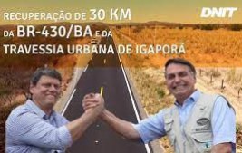 Obras de manutenção e conservação da BR-430/BA são concluídas