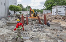 Galeria da zona Leste tem 30% da obra concluída