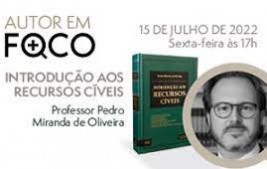 Projeto “Autor em Foco” recebe professor Pedro Miranda de Oliveira