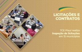TCE Piauí realiza inspeção de licitações em 15 municípios