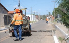 Prefeitura de Uruçuí inicia sinalização horizontal em várias da cidade