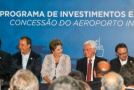 Aeroportos: Dilma exalta parceria com setor privado