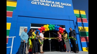 Prefeito Dr. Gilberto Júnior inaugura novo prédio da UBS Getúlio Leitão