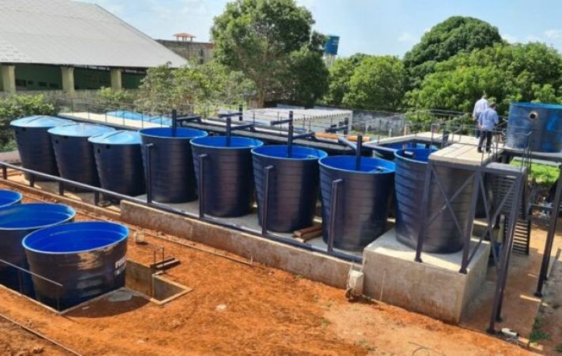 Estação de tratamento de água em Esperantina está com 90% dos serviços concluídos