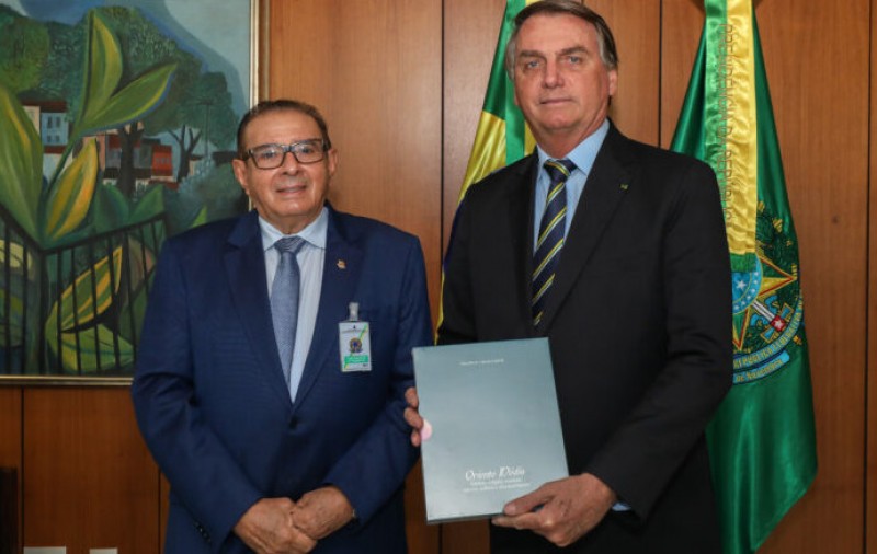 Valdeci Cavalcante é recebido em audiência pelo presidente Jair Bolsonaro em Brasília