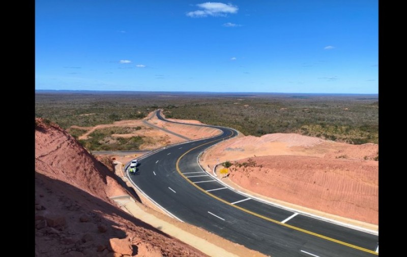 Pavimentação da Serra do Quilombo é inaugurada e vai facilitar o escoamento de grãos no Piauí