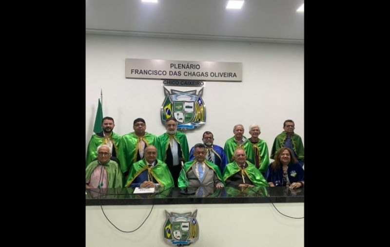 Posse do escritor Domingos José de Carvalho na Academia de Letras do Vale do Longa