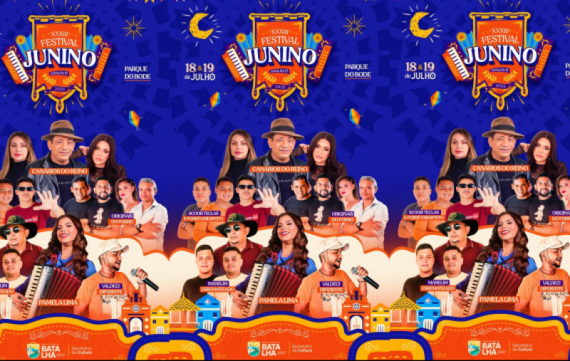 XXXIII Festival Junino de Batalha tem início nessa Sexta-Feira 18/07, com programação cultural e estrutura organizada pela Prefeitura