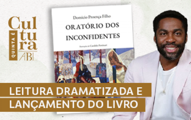 Lázaro Ramos recita poesias do livro de Domício Proença Filho