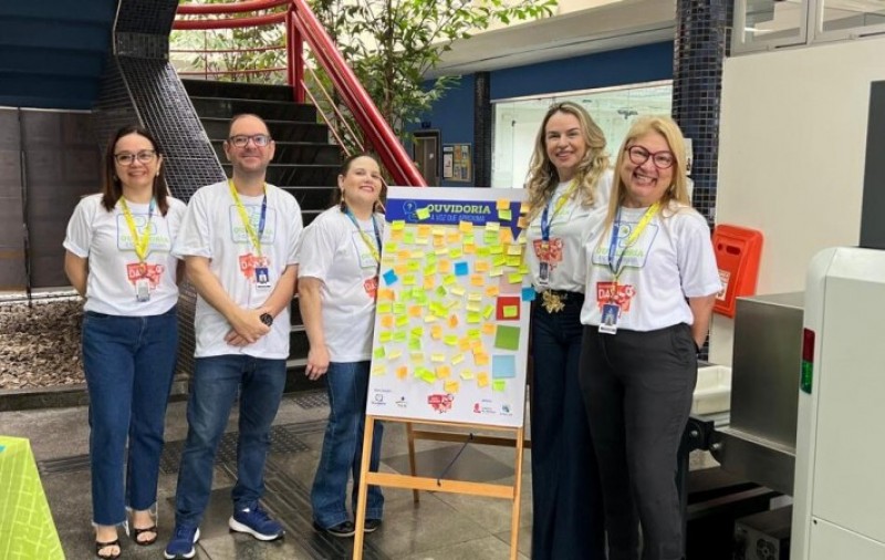 TCE-PI realiza ação interativa com servidores durante o Ouvidoria Day